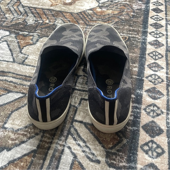 Rothy’s The Sneaker Gray Camo Slip On Shoes - Picture 2 of 4